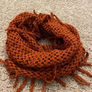 dark orange infinity scarf